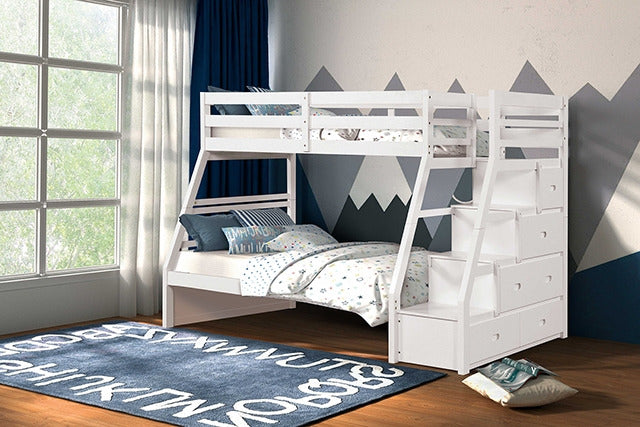 Ellington Twin/Full Bunk Bed, White - view 2