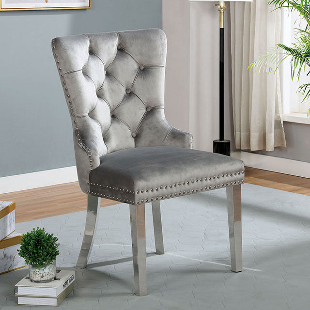 Jewett Wingback Chair, Gray