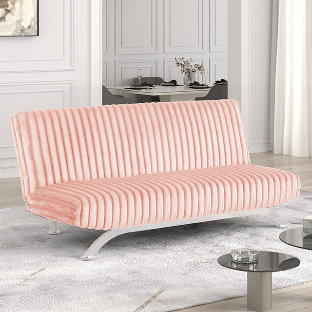 Villeneuve Futon Sofa Bed, Pink