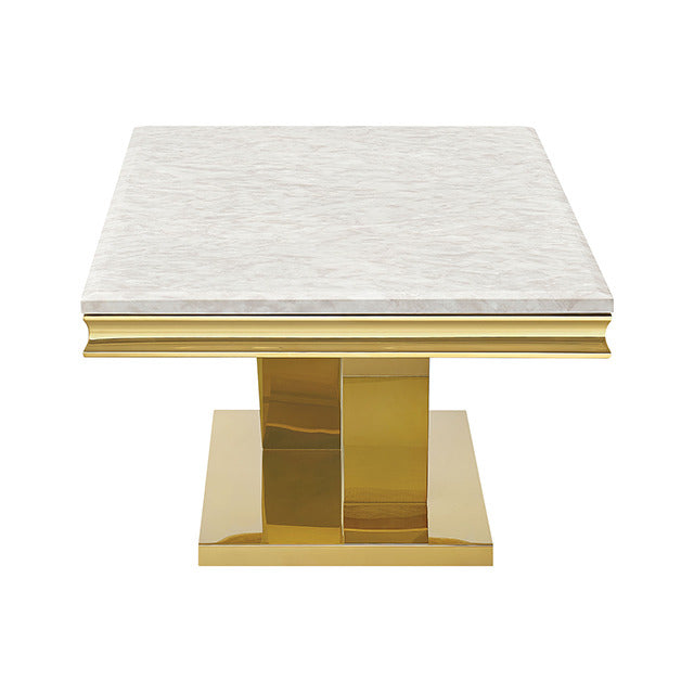 Villarsglane Coffee Table, Beige/Gold - view 2