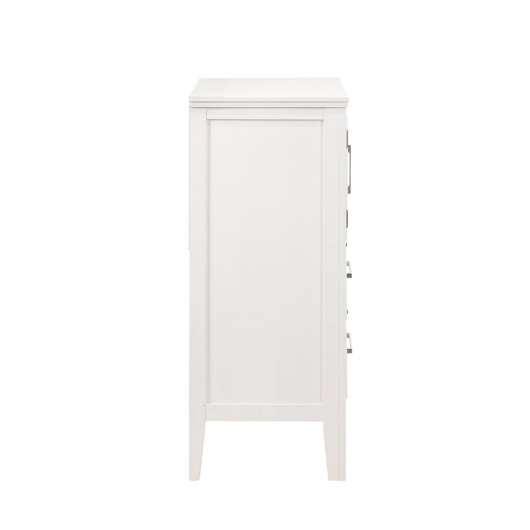 Andover 60" Dresser W/doors-White
