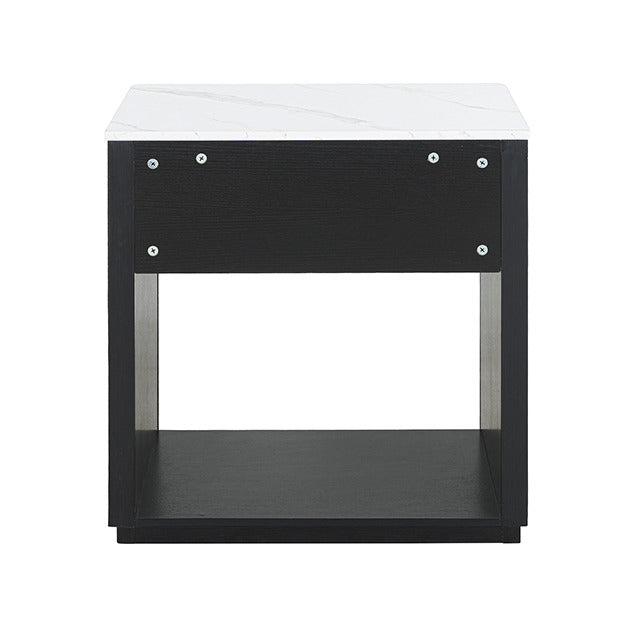 Gants Nightstand W/ Open Shelf, Black - view 6