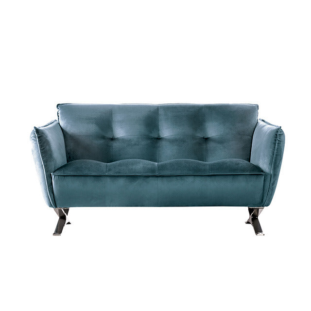 Civellutino Loveseat, Teal