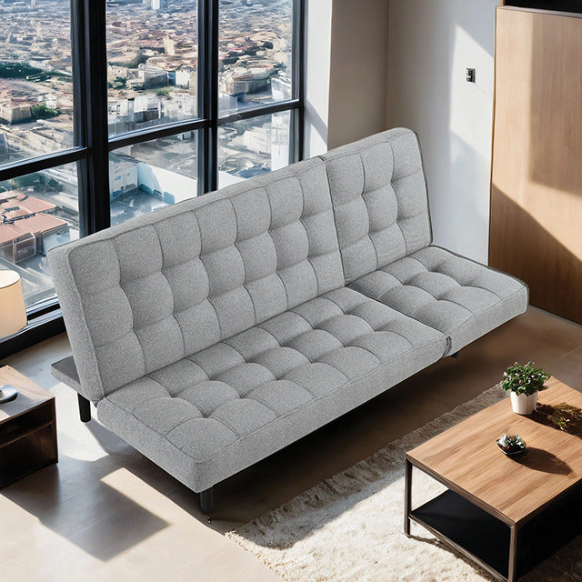 Naperville Futon Sofa, Light Gray - view 3