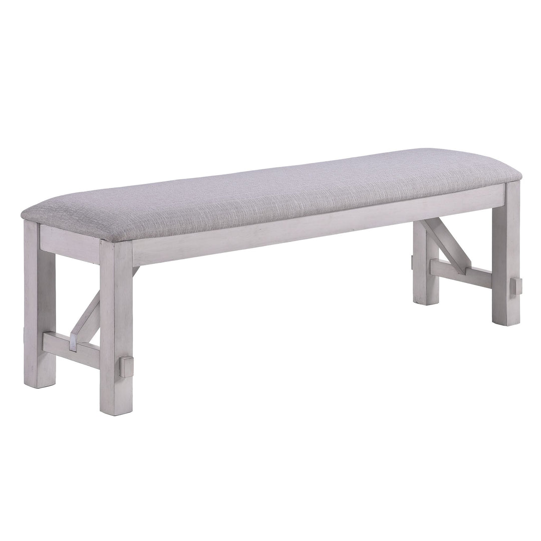 Maisie Bench-White/ Brown