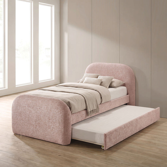 Vanni Twin Bed W/ Trundle, Pink - view 6