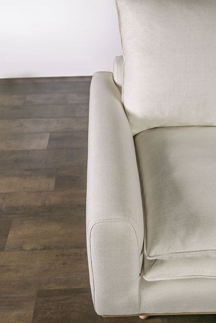 Monthey Sofa, Oak/Linen White - view 4