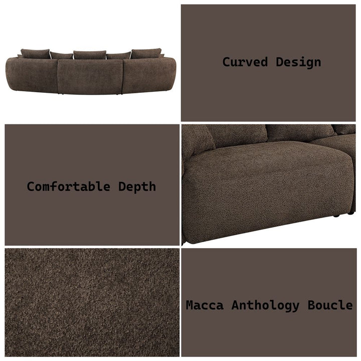 Bash Sofa W/7 Pillows – features callout