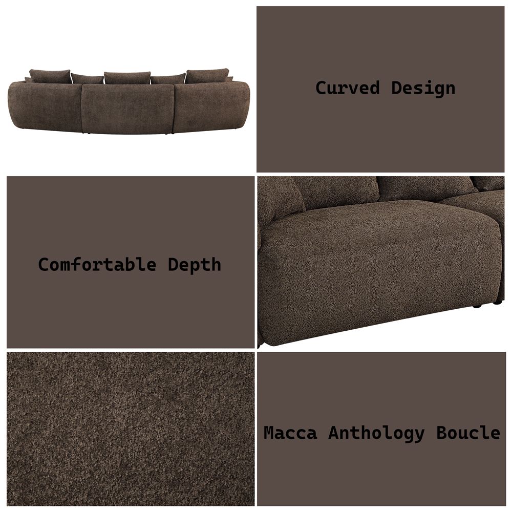 Bash Sofa W/7 Pillows – features callout