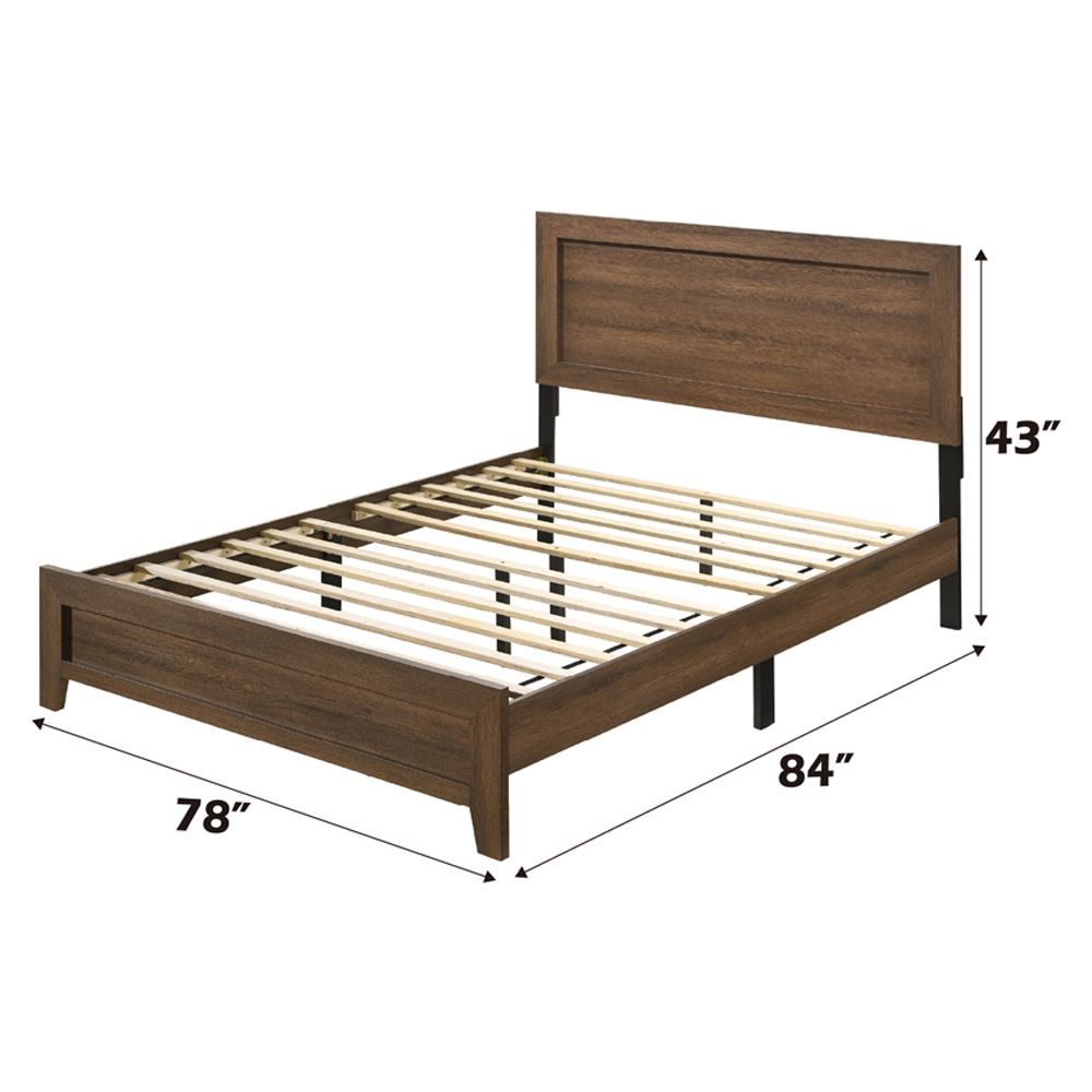 Miquell EK Bed – dimensions diagram