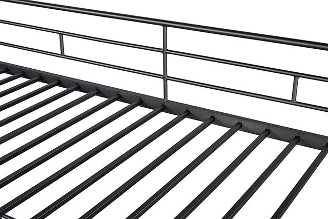 Myles Twin Loft Bed, Black - view 2