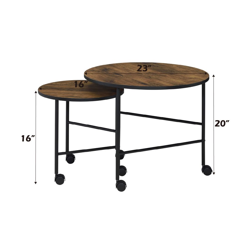 Oblis Nesting Table Set – dimensions diagram