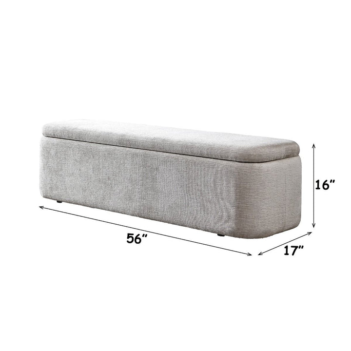 Orane Bench w/Storage – dimensions diagram