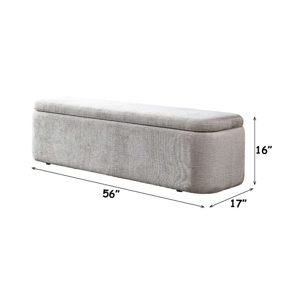 Orane Bench w/Storage – dimensions diagram