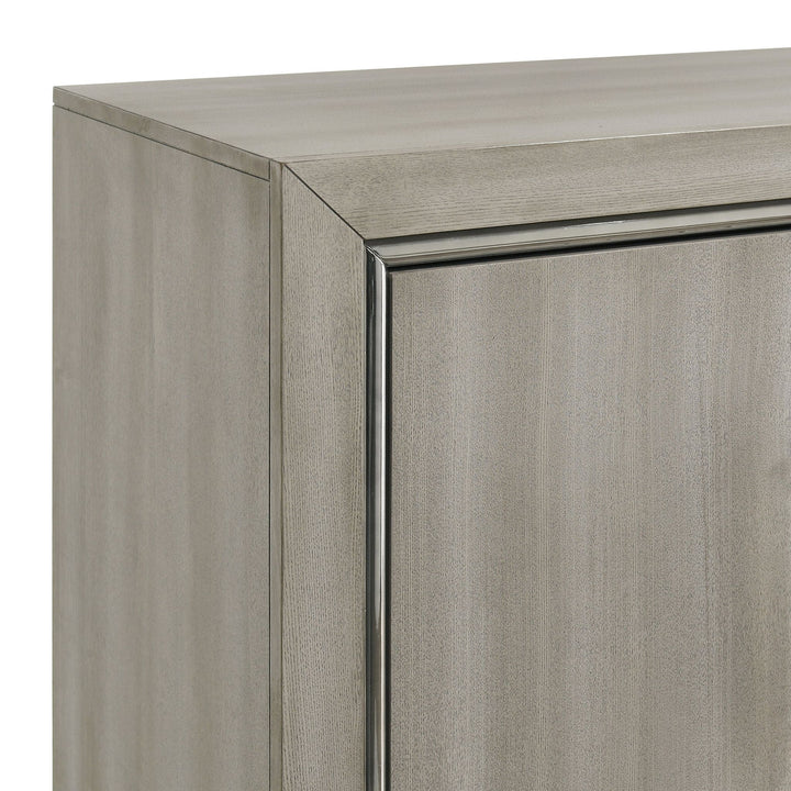 Lennox Door Chest With LED Light-Gray