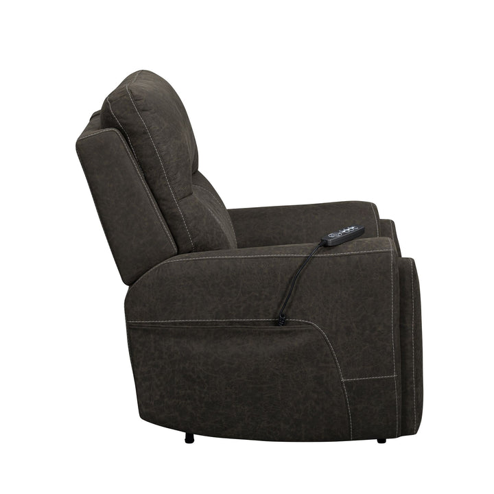 Gaia Auto Glider Recliner W/pwr Hr &amp; Fr-Sable