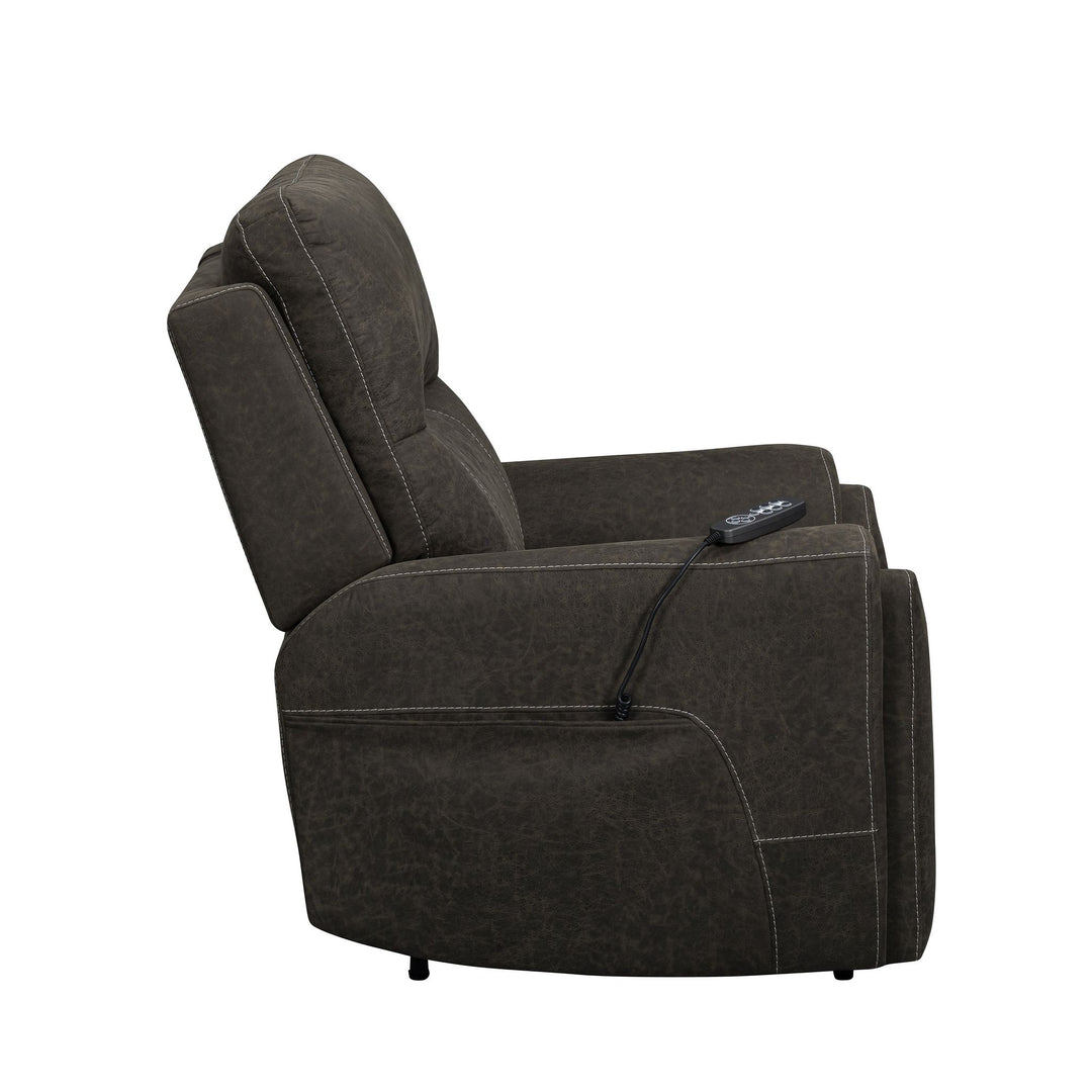 Gaia Auto Glider Recliner W/pwr Hr & Fr-Sable