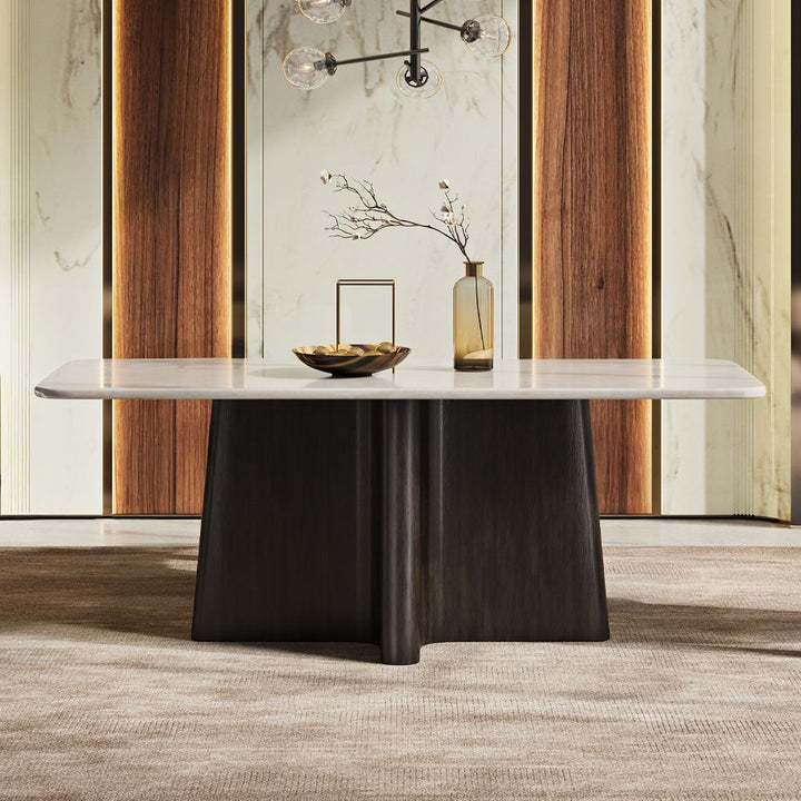 Jacory Dining Table w/Bottocino Marble Top