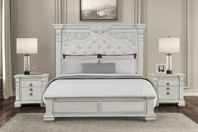 Promenade Dresser w/Jewelry Box, Wire-Brushed White - view 6