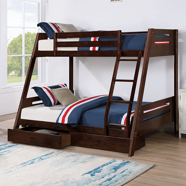 Emilee Twin/Full Bunk Bed, Espresso