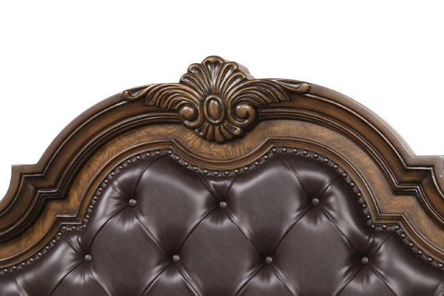 Leovanni Bed, Dark Brown - view 5