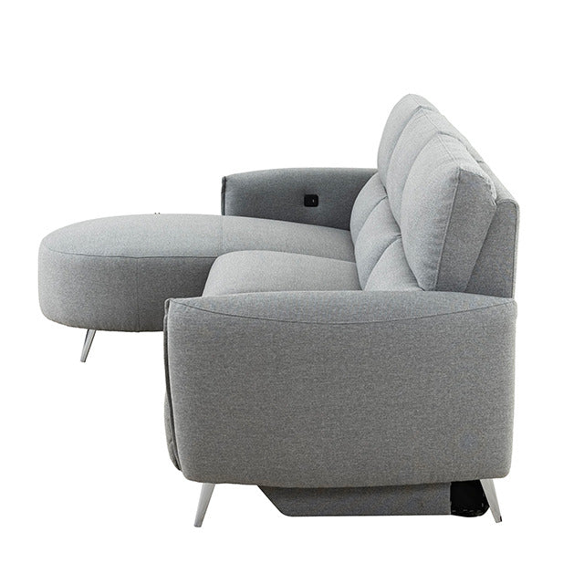 Galten Power Sectional, Gray - view 6