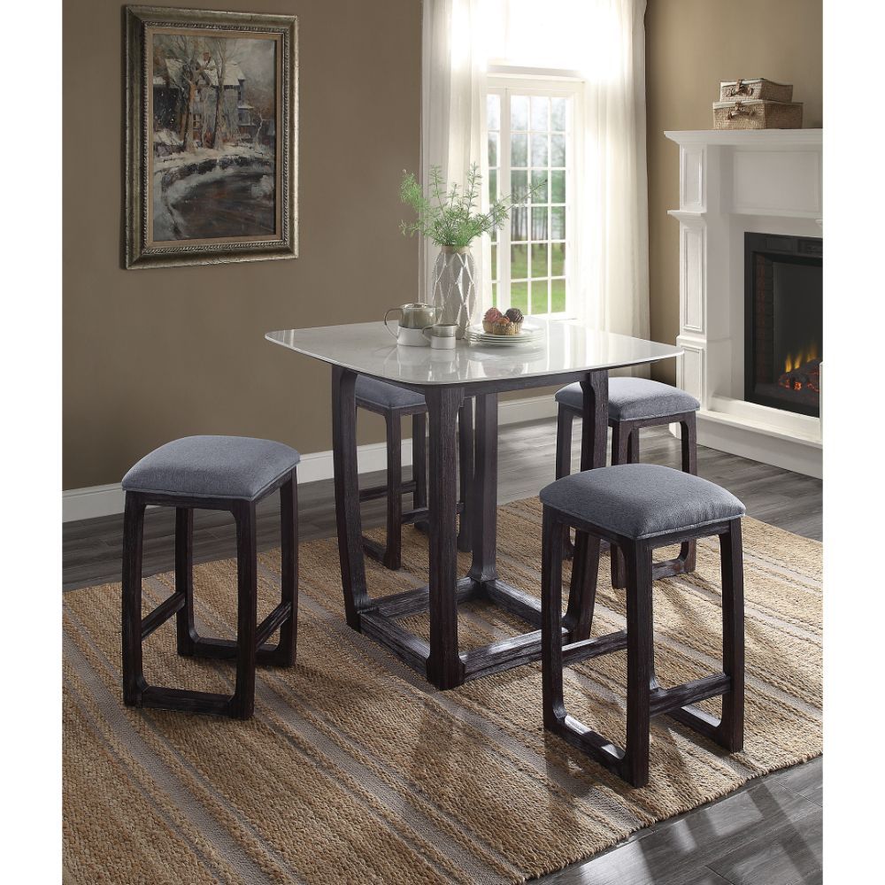 Razo Counter Height Table W/Marble Top – view 2