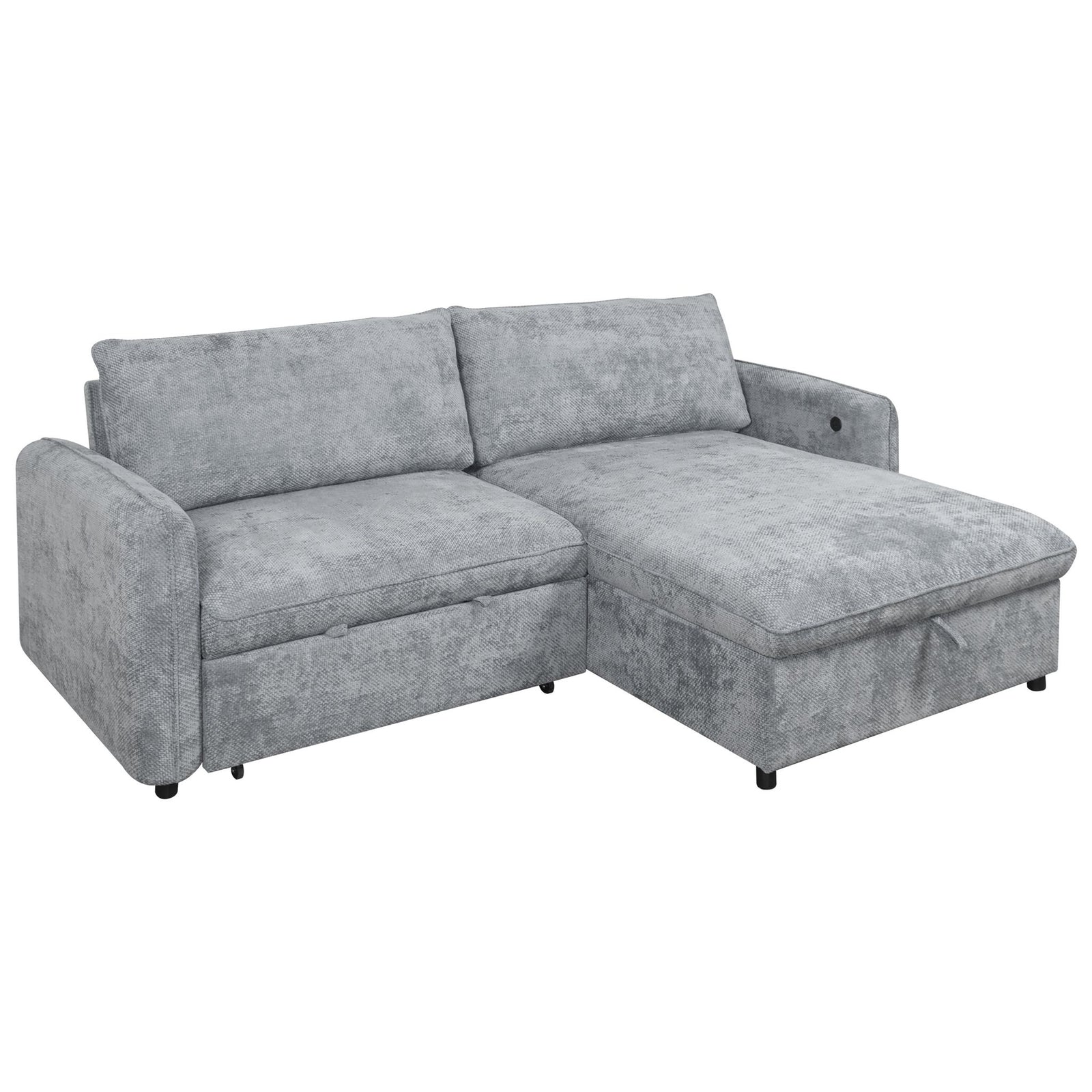 Finn Loveseat W/pop Up Sleeper-Gray