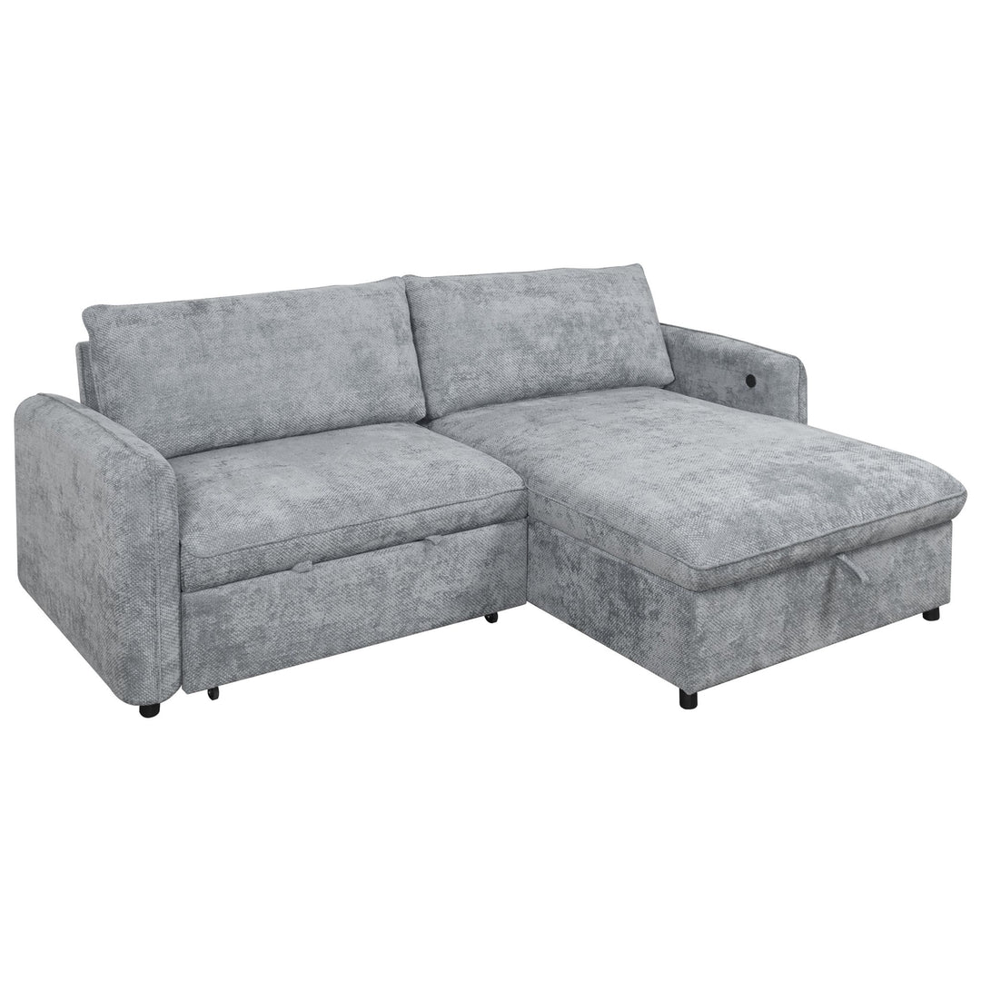 Finn Loveseat W/pop Up Sleeper-Gray
