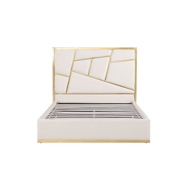 Bertoni Bed, Gold/White - view 2