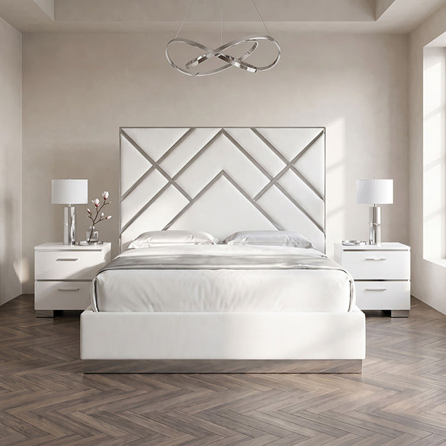 Stavola Bed, White/Chrome - view 5