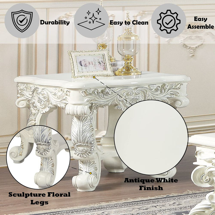 Adara End Table – features callout