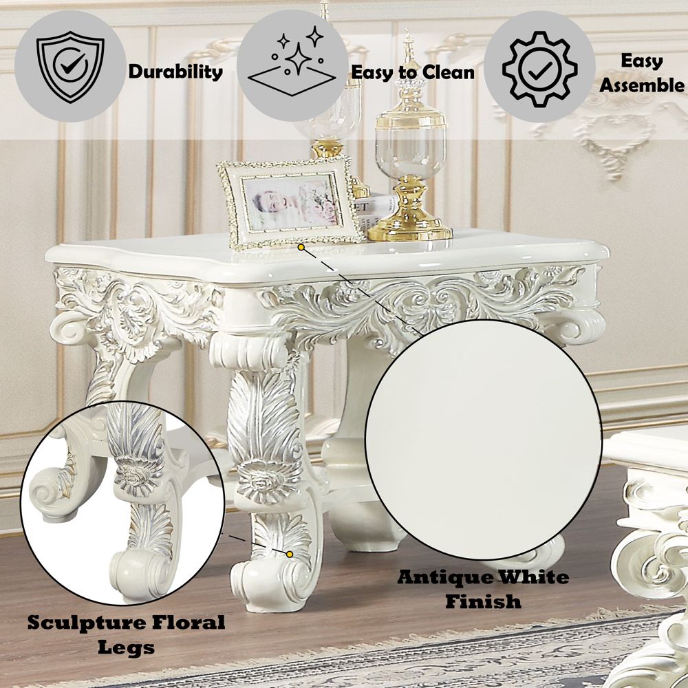 Adara End Table – features callout