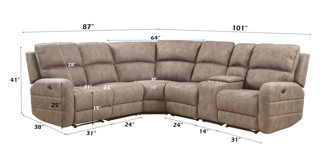 Olwen Power Motion Sectional Sofa – view 2