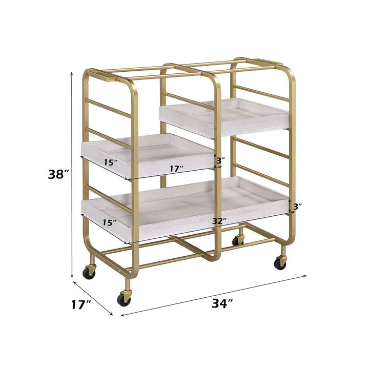 Vorrik Serving Cart – dimensions diagram
