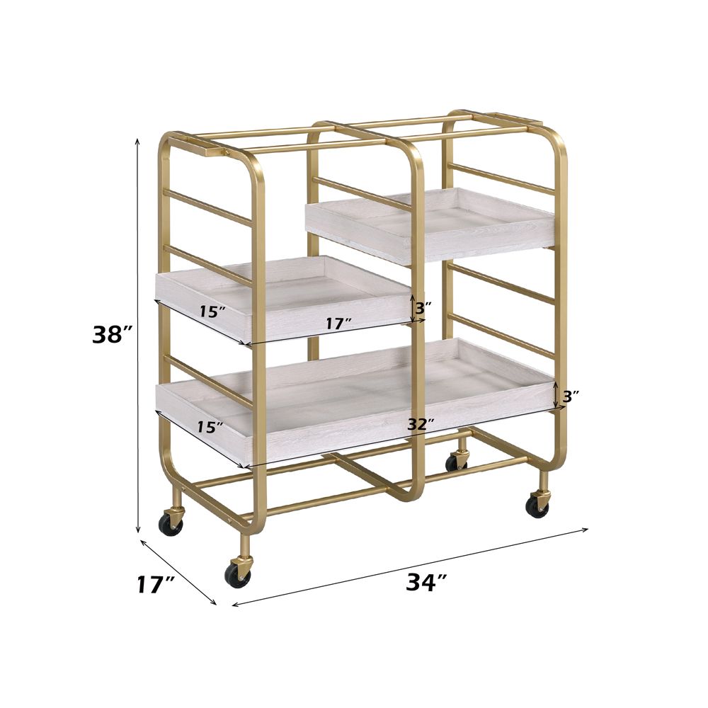 Vorrik Serving Cart – dimensions diagram