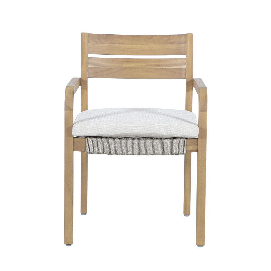 Arden Wood And Wicker Patio Dining Chair (2 Per Carton)
