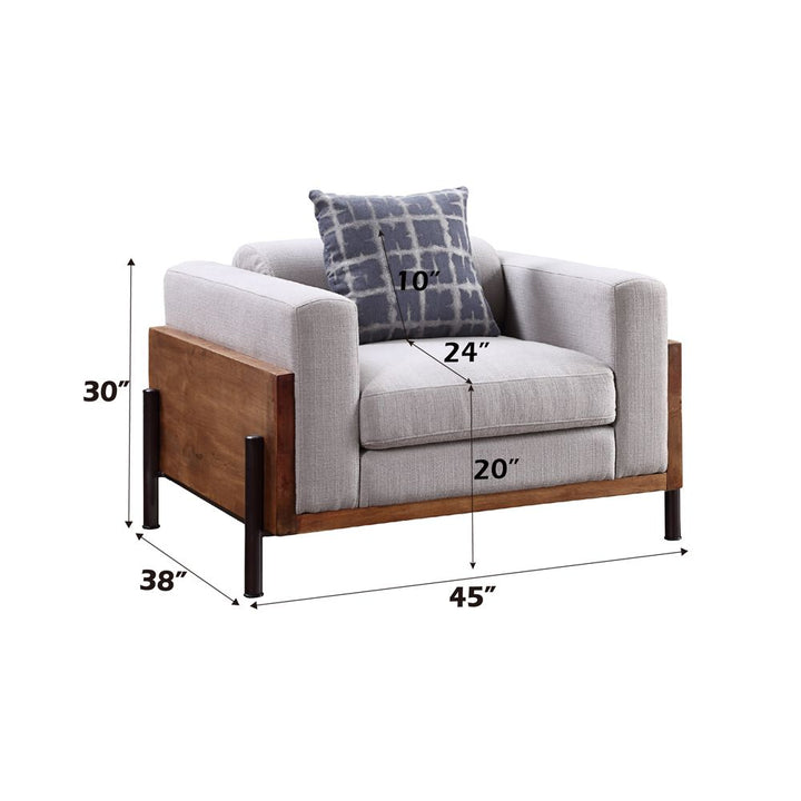 Pelton Chair W/Pillow – dimensions diagram