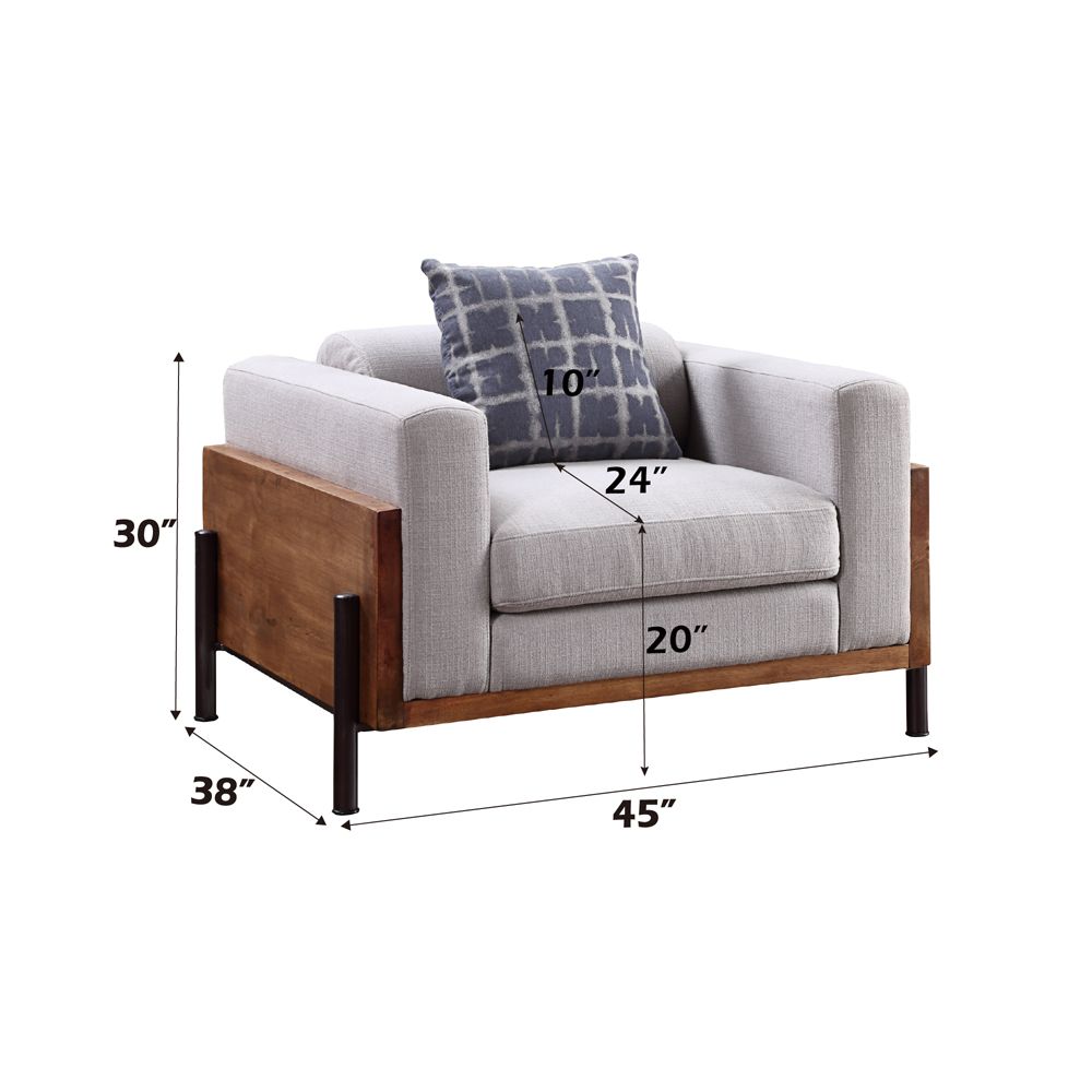 Pelton Chair W/Pillow – dimensions diagram