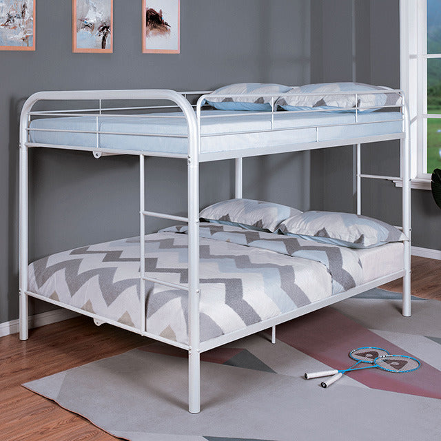 Finnerty Twin/Full Bunk Bed, White