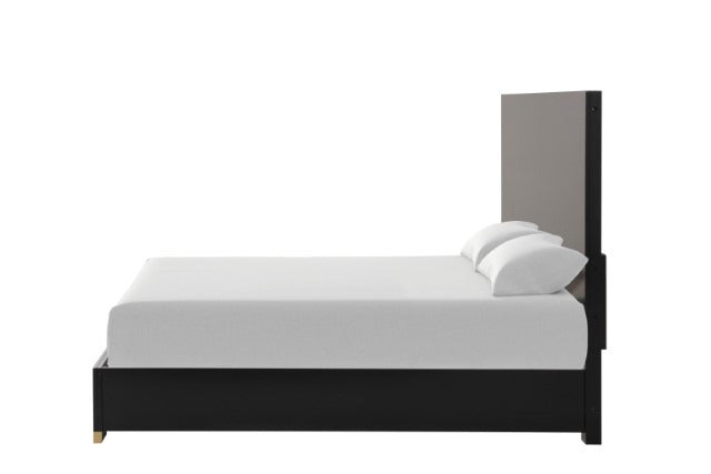 Goldsberg Bed, Black, Black/Gold - view 4