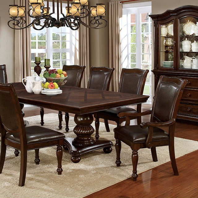 Alpena Dining Table, Brown Cherry