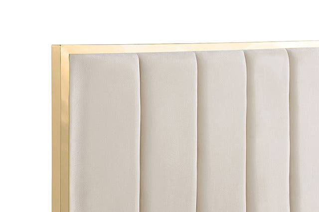 Nespoli Bed, Gold/White - view 6