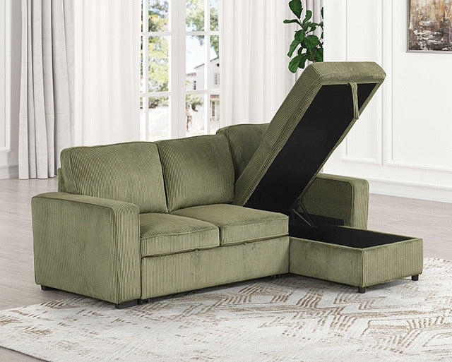 Yves Sectional, Green - view 3