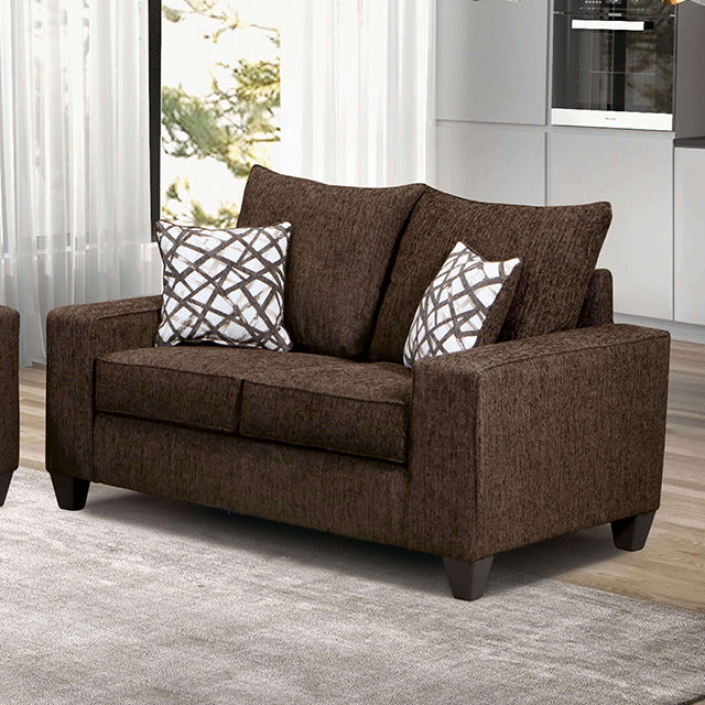 West Acton Loveseat, Chocolate