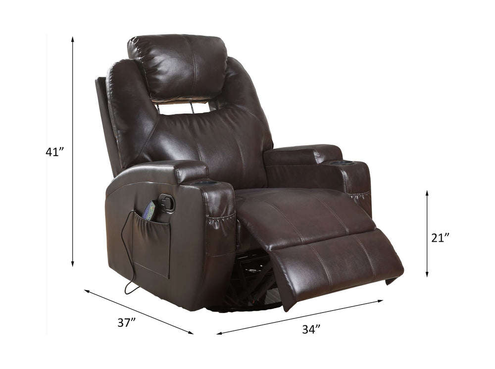 Waterlily Motion Rocker Recliner with Swivel