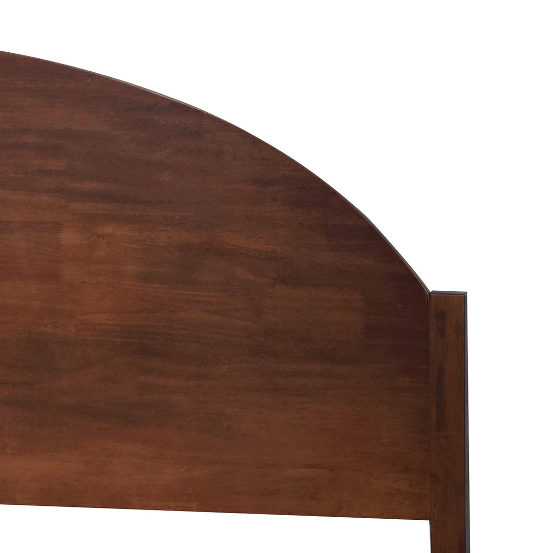 Rowland 5/0 Queen Solid Wood Arched Headboard-Walnut