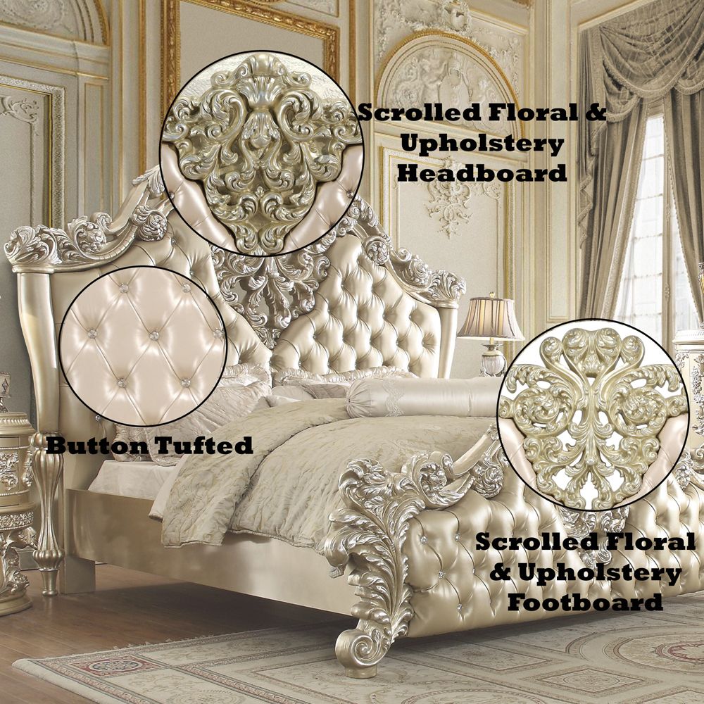 Vatican Eastern King Bed – features callout