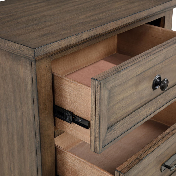 Mariana Nightstand W/usb-Vintage Mocha