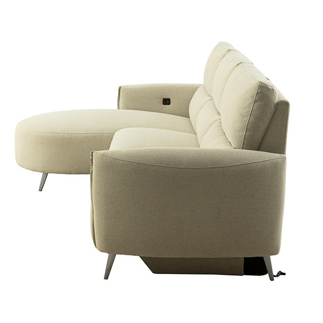 Galten Power Sectional, Latte - view 9